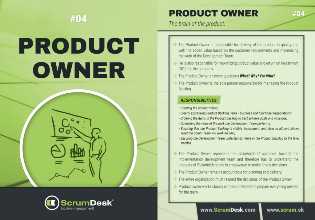 product owner responsibilities zodpovednosti navod